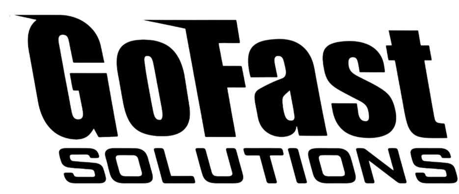 Logo of GoFast Solutions in bold black lettering